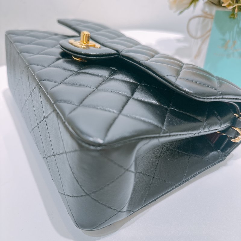 TW4583 Chanel 香奈兒 經典 翻蓋包 黑色羊皮 小號Classic Double Flap Bag 23cm Lambskin Black x GHW-6