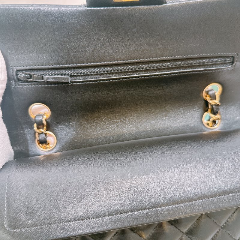 TW4583 Chanel 香奈兒 經典 翻蓋包 黑色羊皮 小號Classic Double Flap Bag 23cm Lambskin Black x GHW-9