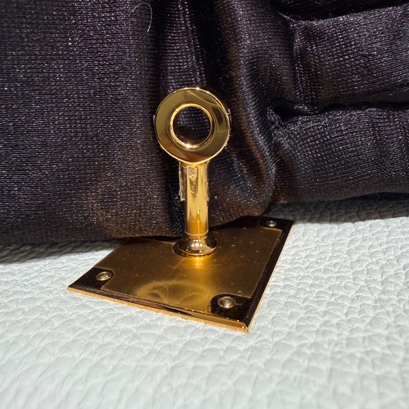 【稀有奢華白色・頂級收藏級別】Hermès Birkin 30 蘑菇白｜Togo皮革 × 金扣｜W刻 2024年-6