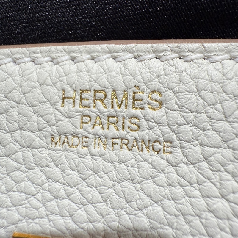 【稀有奢華白色・頂級收藏級別】Hermès Birkin 30 蘑菇白｜Togo皮革 × 金扣｜W刻 2024年-2