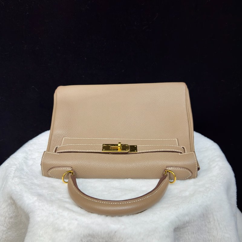 HERMES Kelly 28 大象灰金扣-4