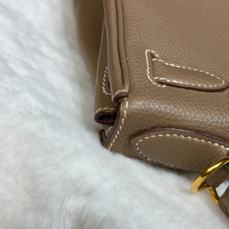 HERMES Kelly 28 大象灰金扣-10