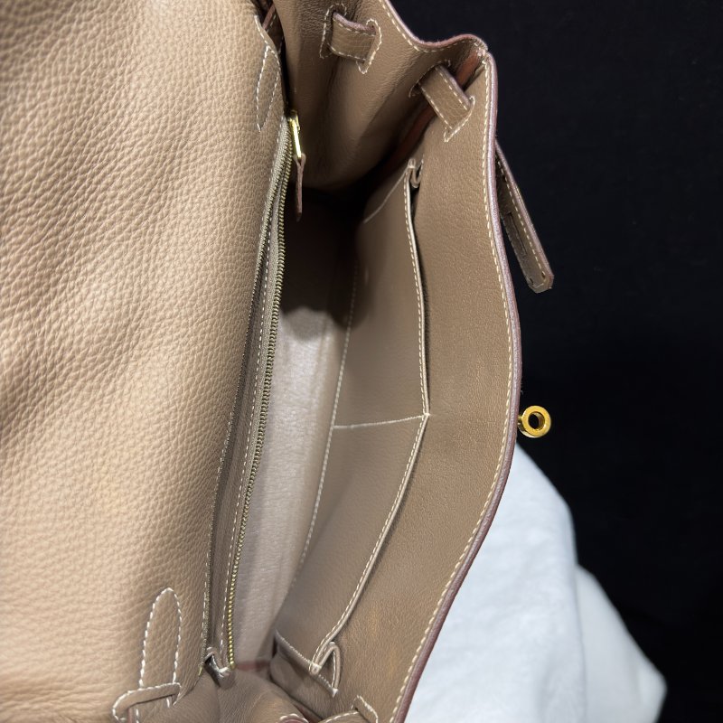 HERMES Kelly 28 大象灰金扣-13