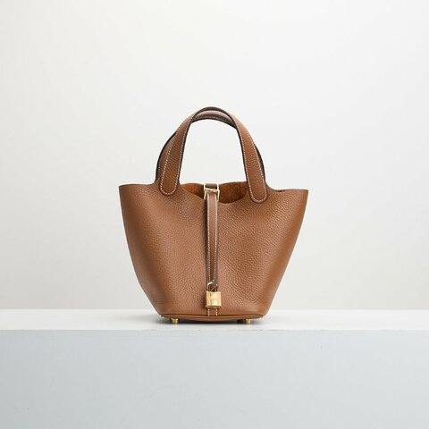 二手Hermès picotin 18 菜籃子/金棕金
