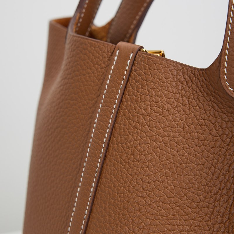 二手Hermès picotin 18 菜籃子/金棕金-6