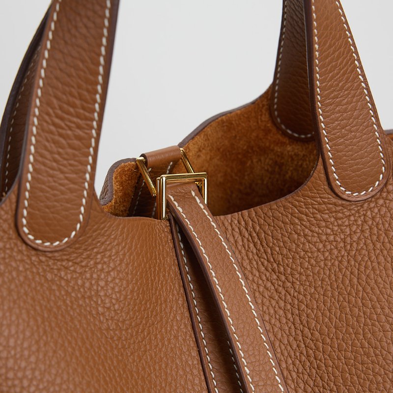 二手Hermès picotin 18 菜籃子/金棕金-8