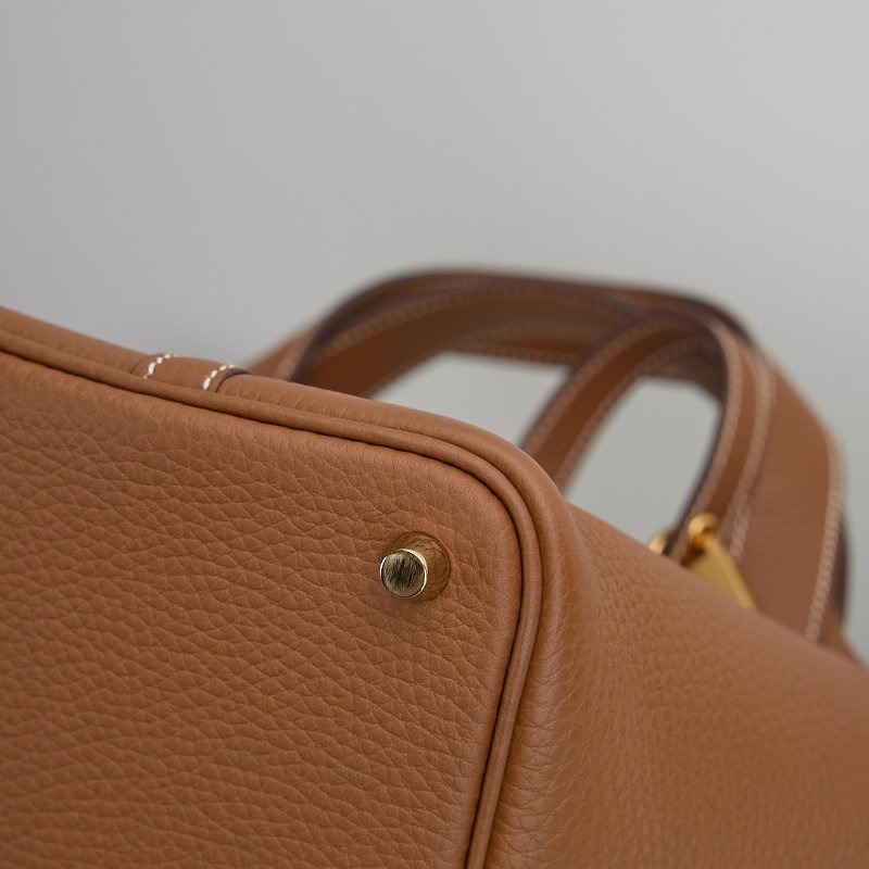 二手Hermès picotin 18 菜籃子/金棕金-9
