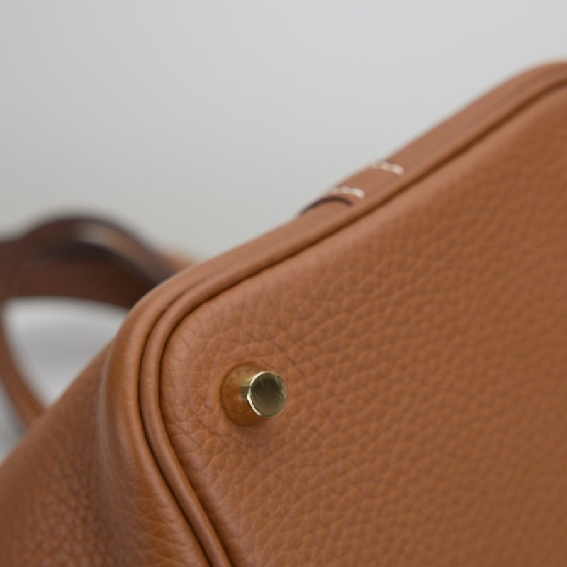 二手Hermès picotin 18 菜籃子/金棕金-12