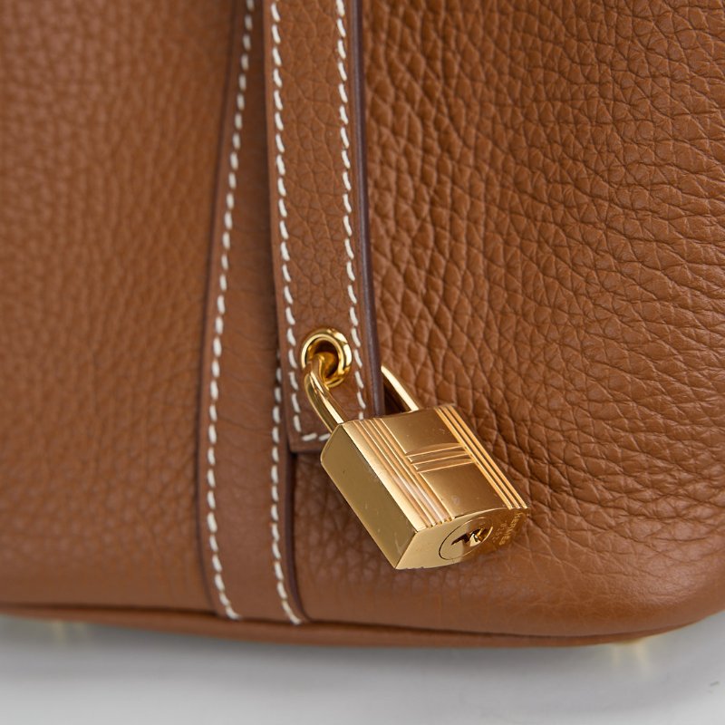 二手Hermès picotin 18 菜籃子/金棕金-13