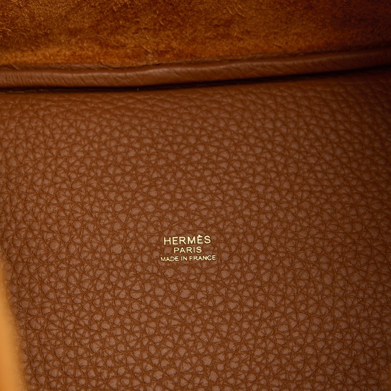 二手Hermès picotin 18 菜籃子/金棕金-15