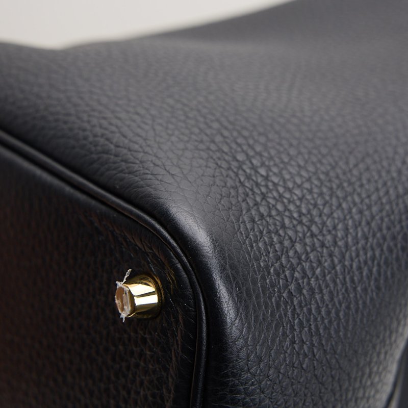 二手Hermès picotin 18 菜籃子/黑金W刻-6