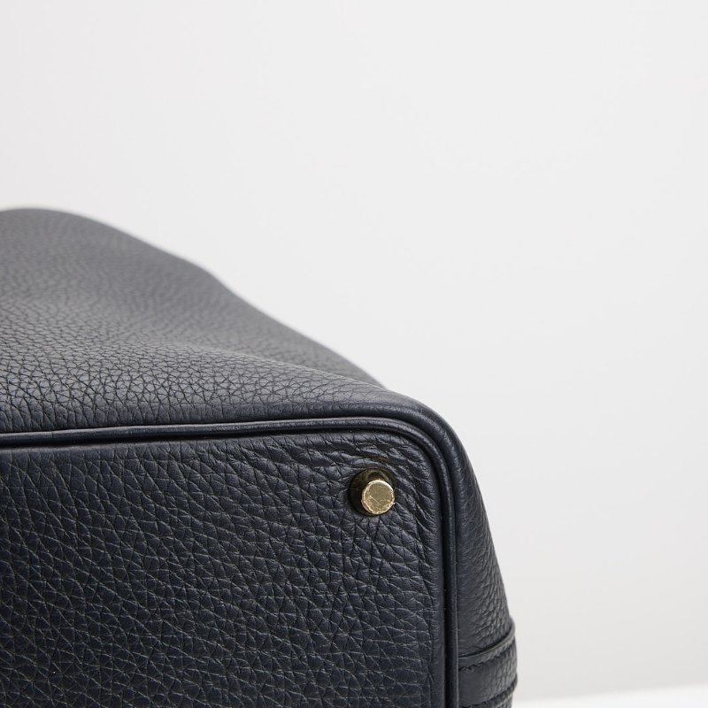 二手Hermès picotin 18 菜籃子/黑金W刻-7