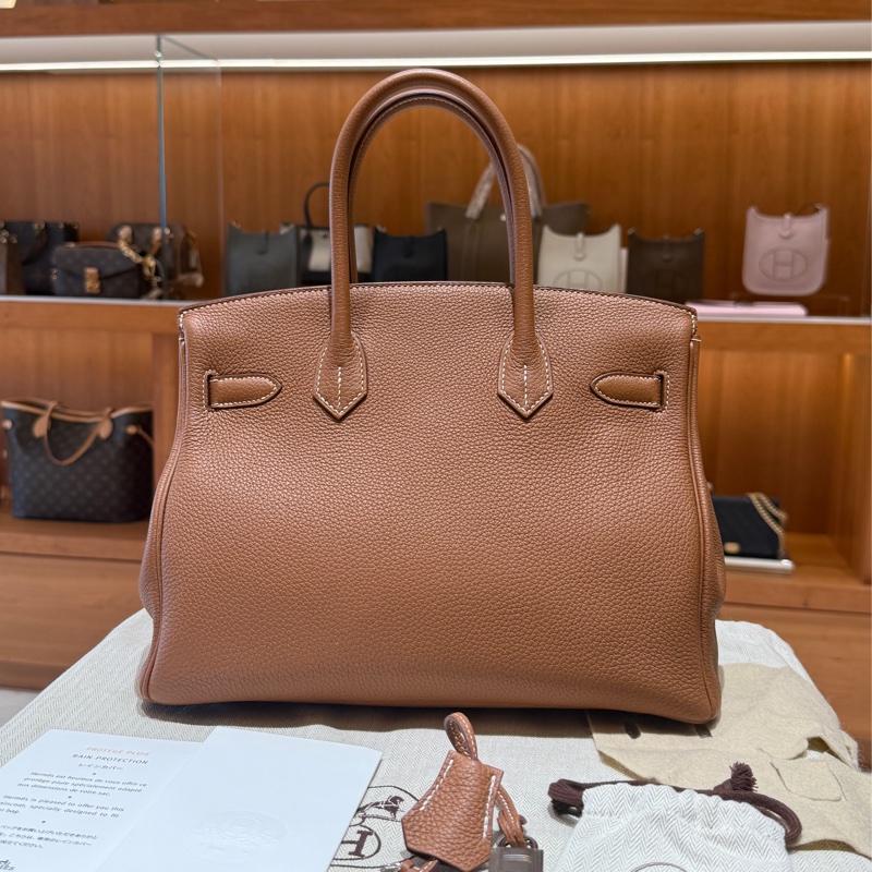 【棕金搭配百看不膩、夢幻包王】Hermès Birkin 30cm｜經典棕 TOGO皮 銀扣｜Z刻年份｜愛馬仕鉑金包-1