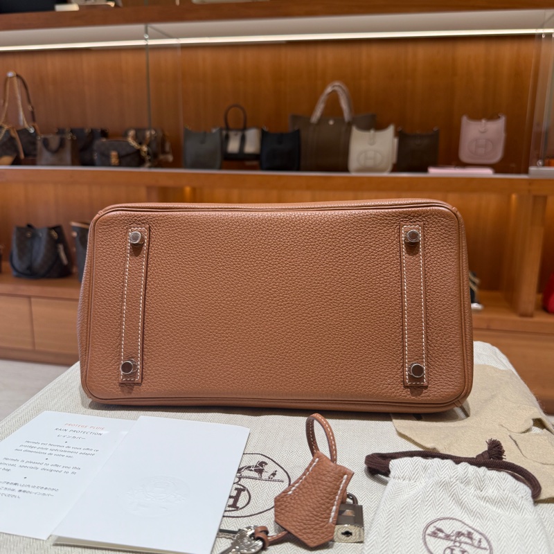 【棕金搭配百看不膩、夢幻包王】Hermès Birkin 30cm｜經典棕 TOGO皮 銀扣｜Z刻年份｜愛馬仕鉑金包-3