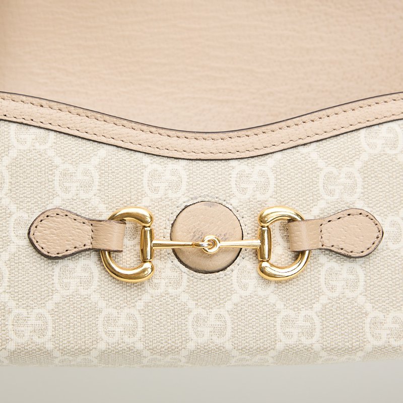 二手Gucci 1955橫版手機包 燕麥色-14