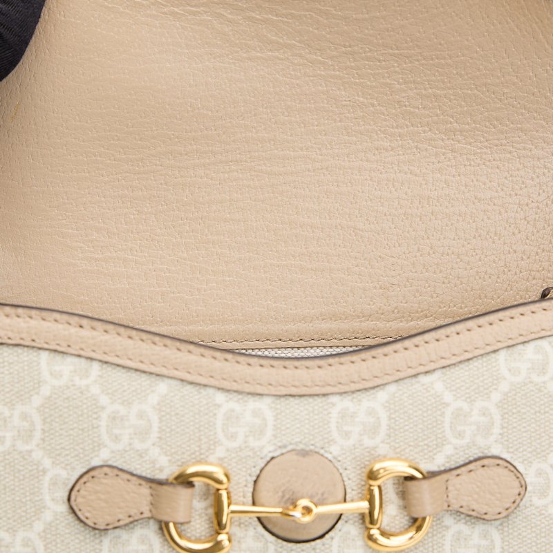 二手Gucci 1955橫版手機包 燕麥色-15