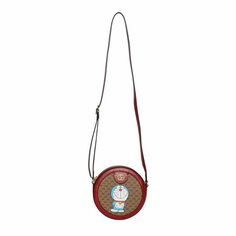 Gucci古馳x多啦A夢小叮噹斜背包