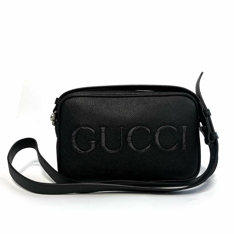 GUCCI GG Supreme 黑色單肩包 768391 AACYX 8446-0