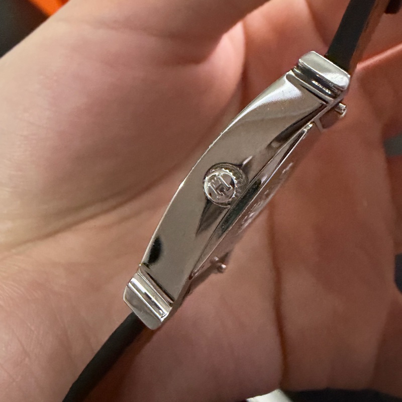 愛馬仕Hermas H鑲鑽鱷魚皮手錶21x30mm女錶⌚️-11