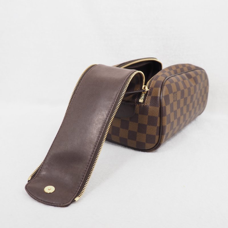 二手 LOUIS VUITTON 棋盤洗漱包-12