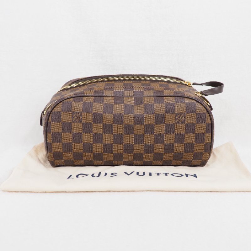 二手 LOUIS VUITTON 棋盤洗漱包-17