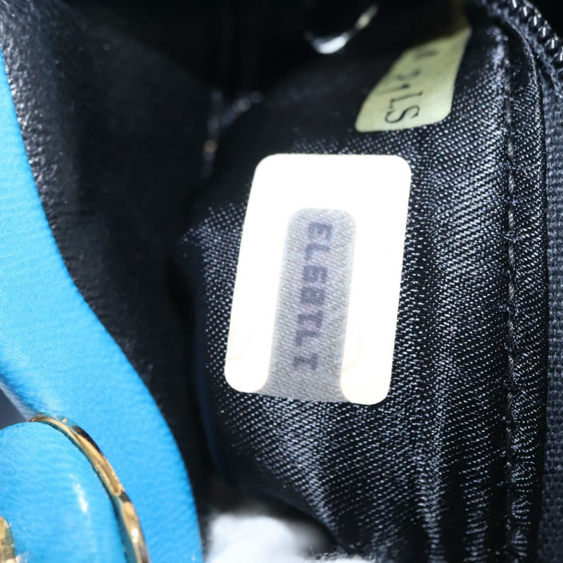 【日本直送】香奈兒 (CHANEL) 絎縫 COCO 標誌手拿包,羊皮材質,藍色金色雙C標誌,正品編號 154906-10