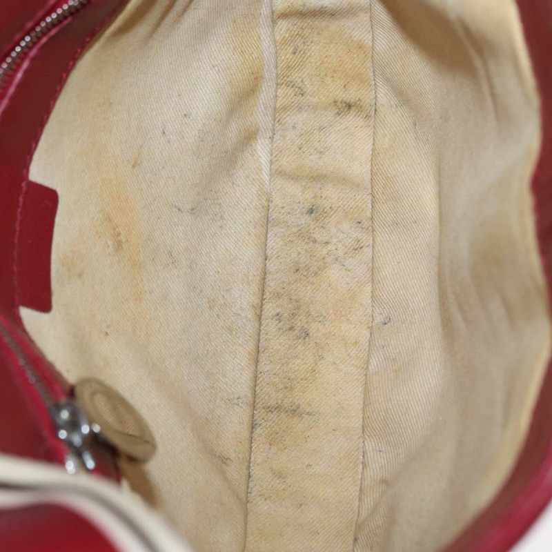 【日本直送】CELINE 2002世界盃單肩包 皮革 白色 黑色 銀色 Auth mr1649-9