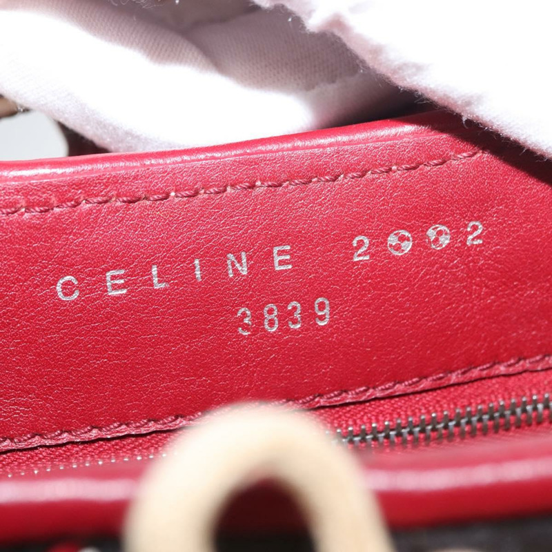【日本直送】CELINE 2002世界盃單肩包 皮革 白色 黑色 銀色 Auth mr1649-19
