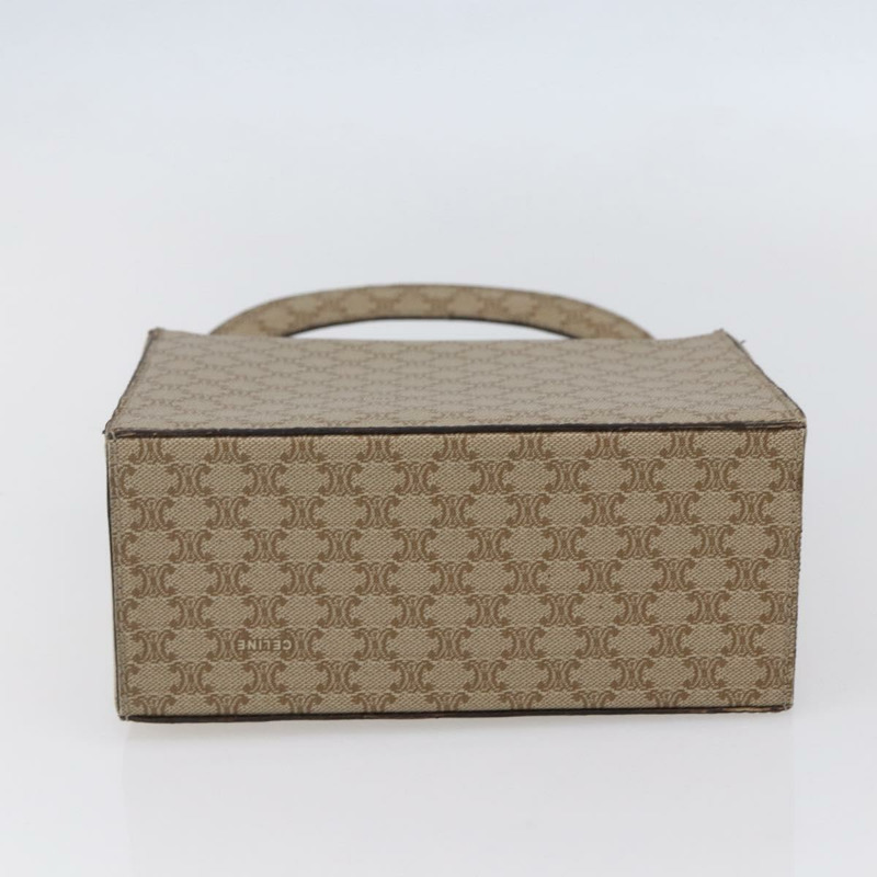 【日本直送】CELINE Macadam帆布手提包 PVC 米色 金色 Auth mr1651-4