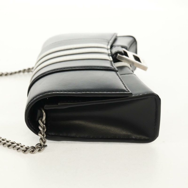 【日本直送】BALENCIAGA 與 Adidas 聯名款鏈條包,黑色皮革,貨號 656050,正品 mr1601M-2