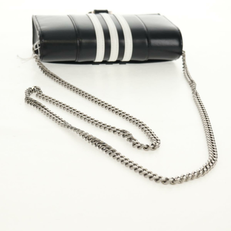 【日本直送】BALENCIAGA 與 Adidas 聯名款鏈條包,黑色皮革,貨號 656050,正品 mr1601M-6