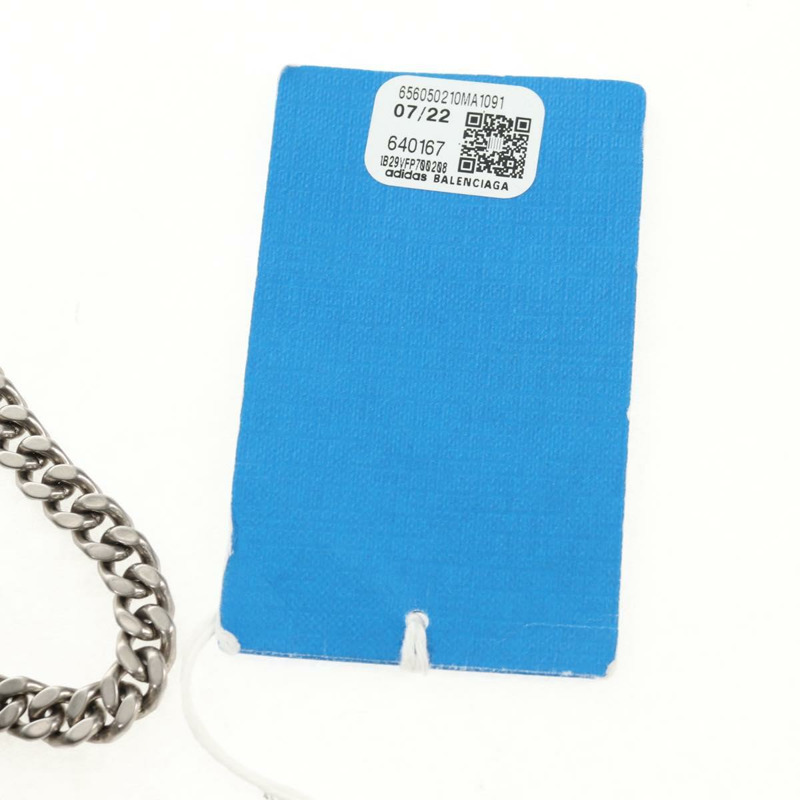 【日本直送】BALENCIAGA 與 Adidas 聯名款鏈條包,黑色皮革,貨號 656050,正品 mr1601M-20