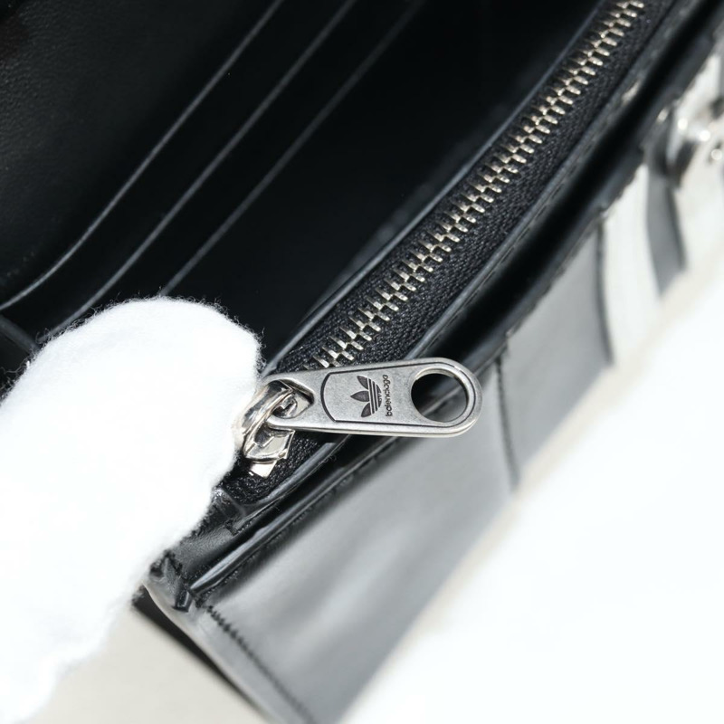 【日本直送】BALENCIAGA 與 Adidas 聯名款鏈條包,黑色皮革,貨號 656050,正品 mr1601M-25