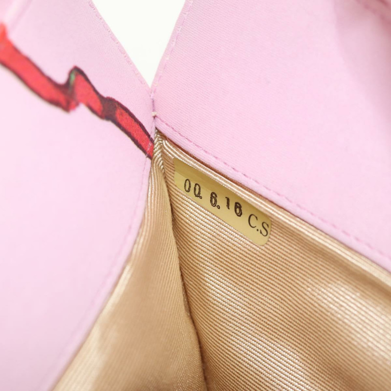 【日本直送】香奈兒 Choco Bar 手提包 帆布 金粉色 CC 標誌 正品 154030M-20