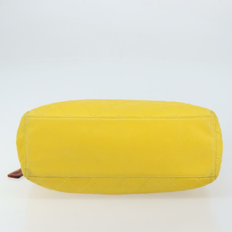 【日本直送】香奈兒 Matelasse 手袋,羊皮,黃色,CC 標誌,正品 BA8254-4