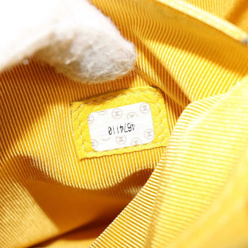 【日本直送】香奈兒 Matelasse 手袋,羊皮,黃色,CC 標誌,正品 BA8254-9