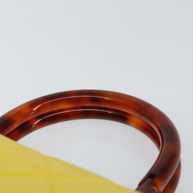 【日本直送】香奈兒 Matelasse 手袋,羊皮,黃色,CC 標誌,正品 BA8254-13