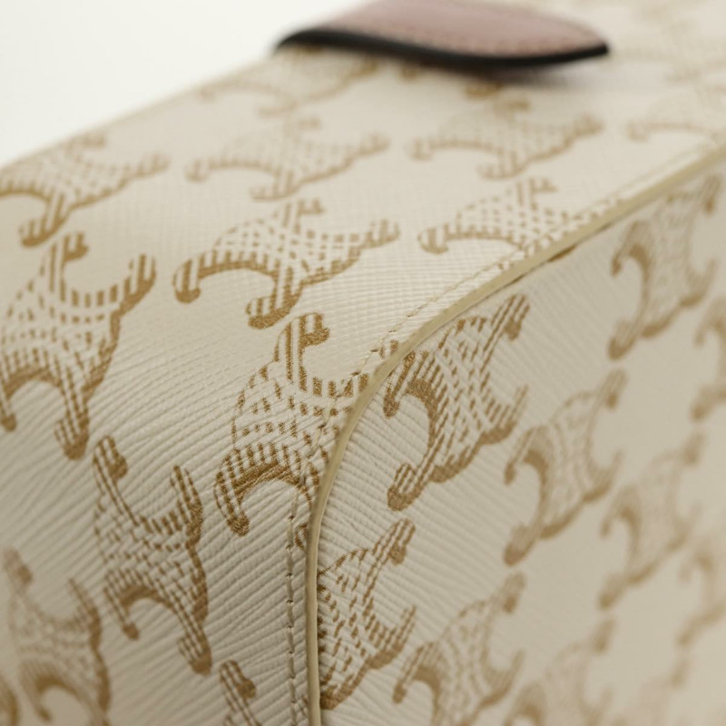 【日本直送】CELINE Triomphe 帆布大號珠寶盒 PVC 白色 4M0382DIU 正品 154934SM-14
