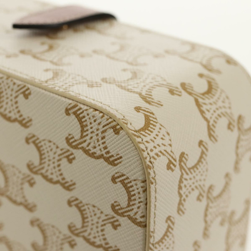 【日本直送】CELINE Triomphe 帆布大號珠寶盒 PVC 白色 4M0382DIU 正品 154934SM-15