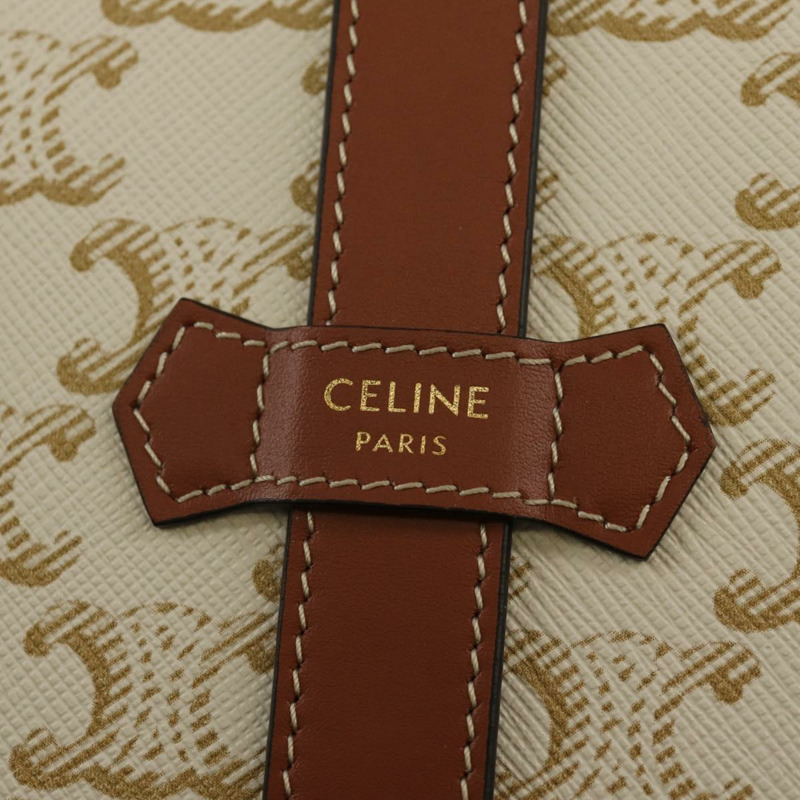 【日本直送】CELINE Triomphe 帆布大號珠寶盒 PVC 白色 4M0382DIU 正品 154934SM-17