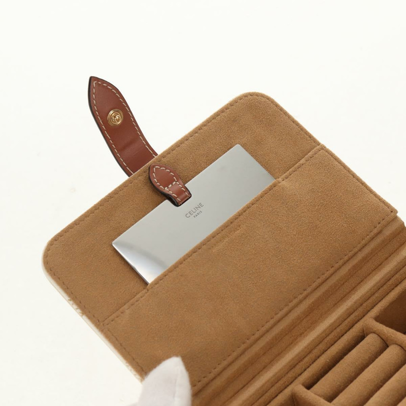 【日本直送】CELINE Triomphe 帆布大號珠寶盒 PVC 白色 4M0382DIU 正品 154934SM-18