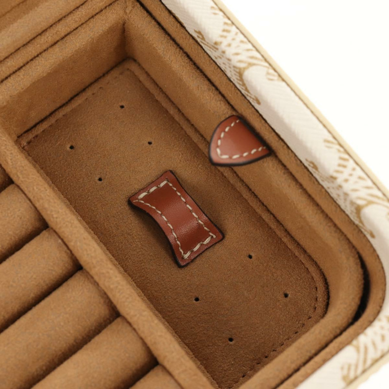 【日本直送】CELINE Triomphe 帆布大號珠寶盒 PVC 白色 4M0382DIU 正品 154934SM-23