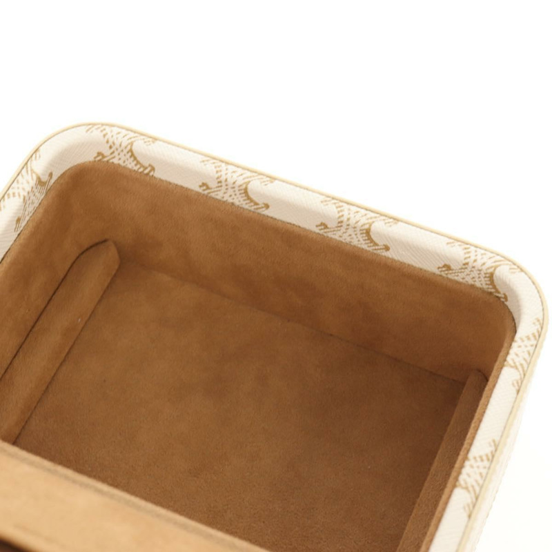 【日本直送】CELINE Triomphe 帆布大號珠寶盒 PVC 白色 4M0382DIU 正品 154934SM-27