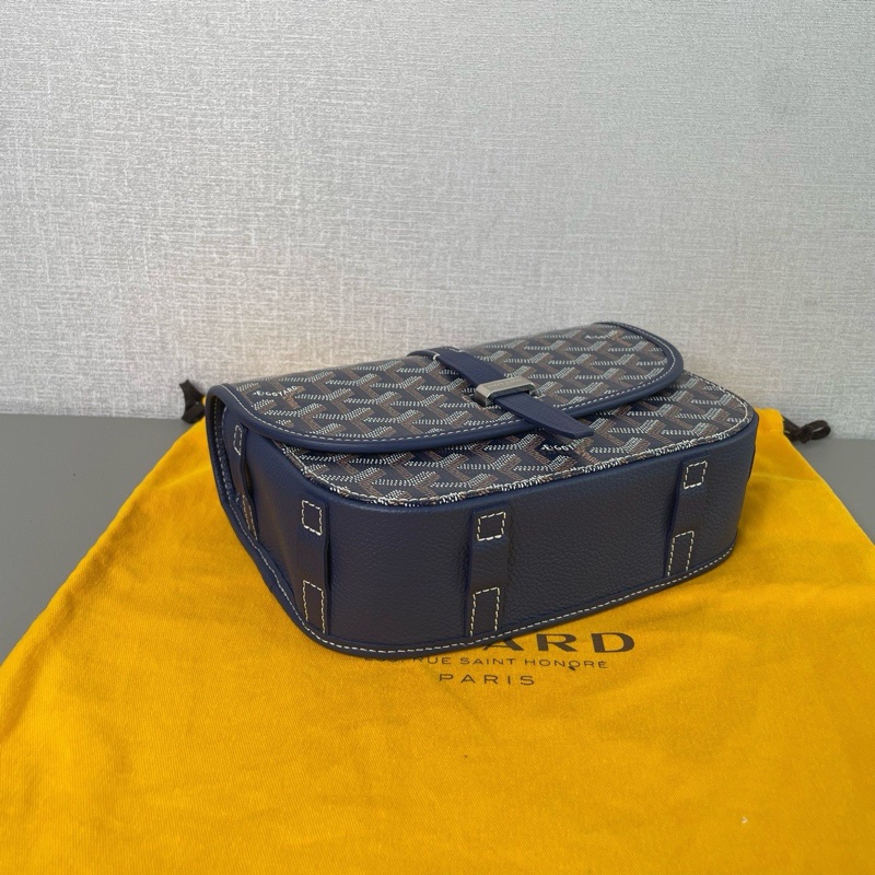 ✨Goyard 深藍色老花郵差包 99新有購證💙-5