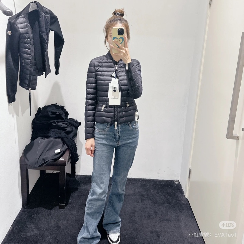 moncler 黑色 立領 輕羽絨 羽絨外套 夾克 風衣外套 防風外套 外套-2