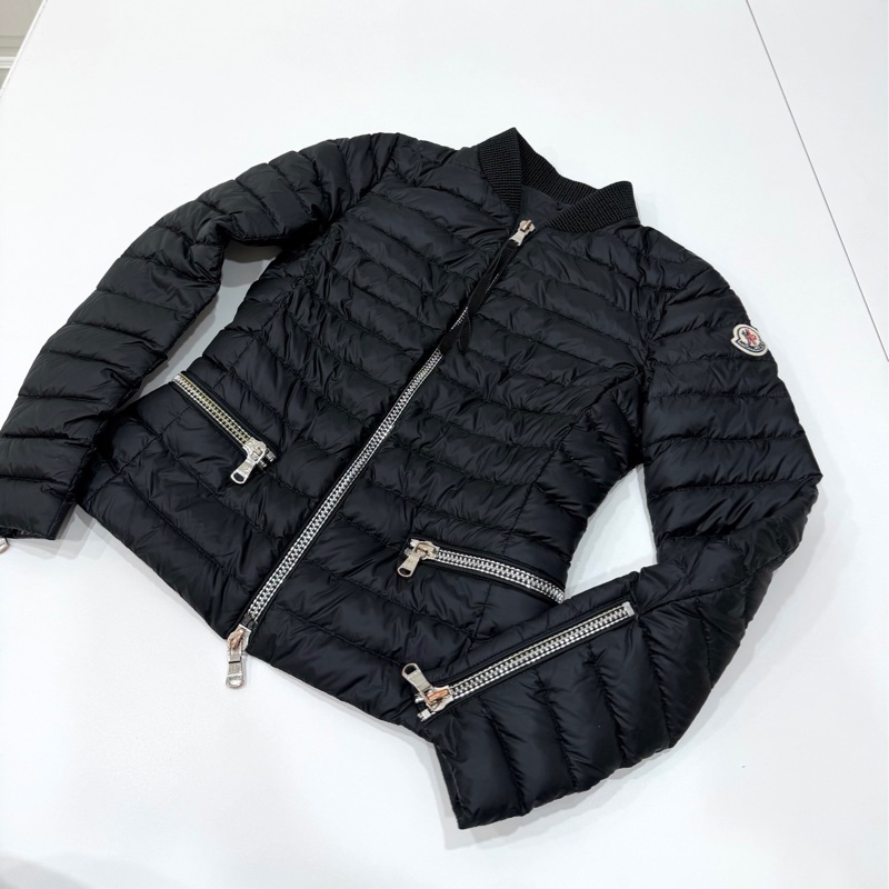 moncler 黑色 立領 輕羽絨 羽絨外套 夾克 風衣外套 防風外套 外套-13