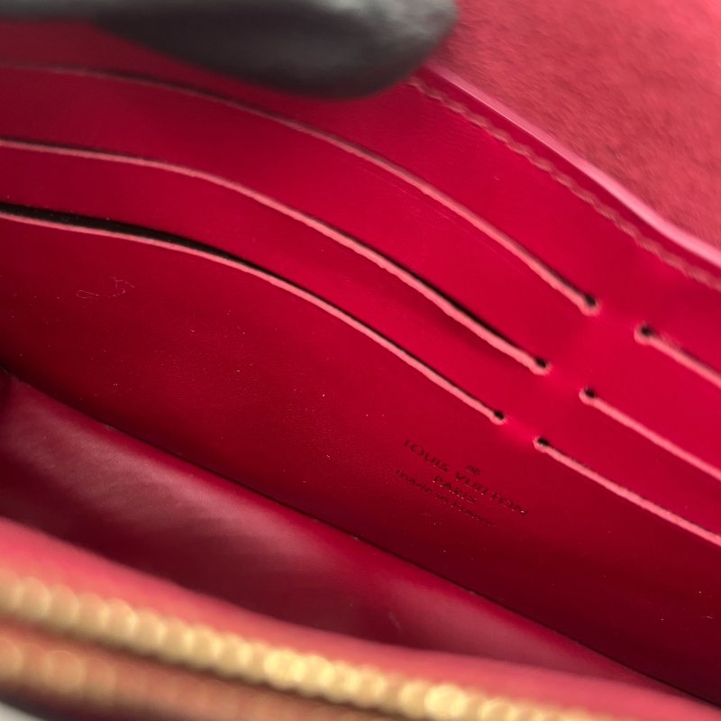 Louis Vuitton 路易威登 Flore 桃紅 金扣 老花 帆布鏈條 肩背包-12