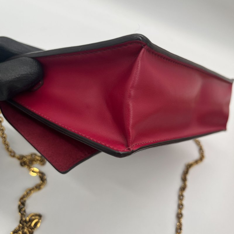 Louis Vuitton 路易威登 Flore 桃紅 金扣 老花 帆布鏈條 肩背包-13