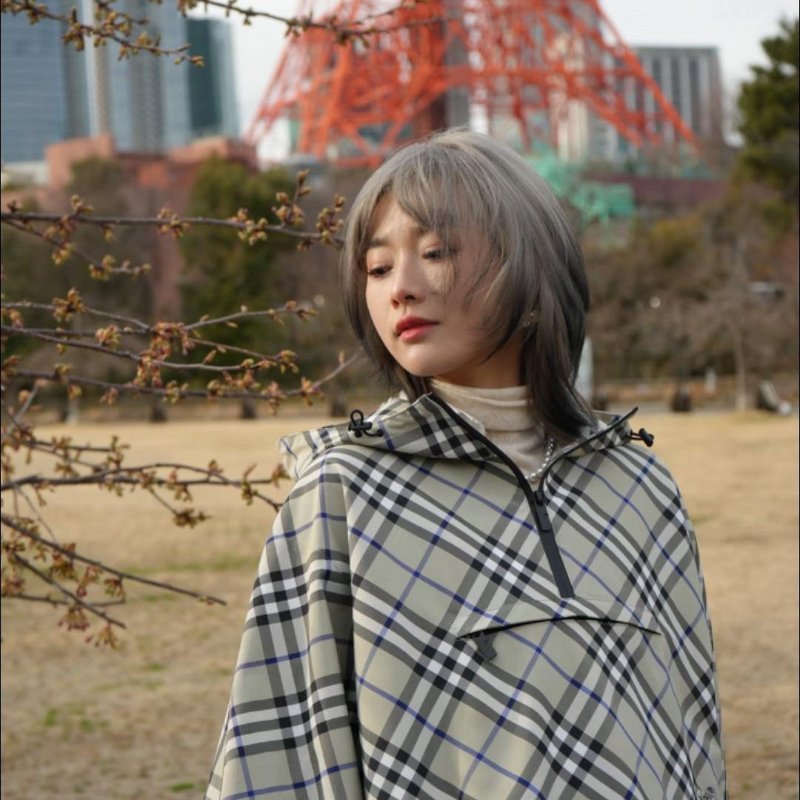 💎Han's house精品服飾💎 Burberry 刺繡 戰馬 格紋 斗篷 風衣 外套-6