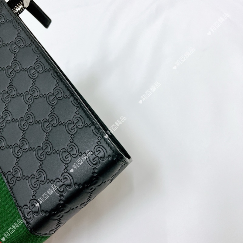 莉亞精品♡ Gucci 手拿包 黑 二手美品-7